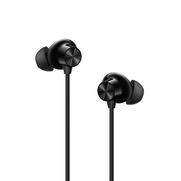OnePlus Bullets Wireless Z2 ANC Bluetooth in Ear Earphones with Mic, 45dB Hybrid ANC, Bombastic Bass - 12.4 mm Drivers, 10 Mins Charge - 20 Hrs Music, 28 Hrs Battery (Booming Black) - Image 2