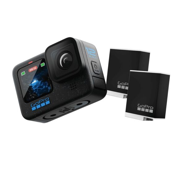 GoPro Hero12 Bundle Pack - Includes Hero12 Action Camera, 2-Batteries, Floating Hand Grip, Head Strap, Curved Adhesive Mount, Mounting Buckle, Carrying Case (1-Yr International + 1-Yr India Warranty - Image 4