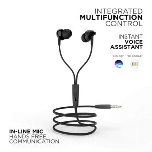 Boat BassHeads 100 in-Ear Headphones with Mic (Black)