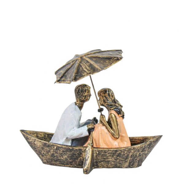 TIED RIBBONS Valentine Gift for Girlfriend Boyfriend Husband Wife Girls Boys Birthday Wedding Anniversary Romantic Boat Couple Showpiece Statue for Home Decor Living Room Table Decoration Items - Image 2