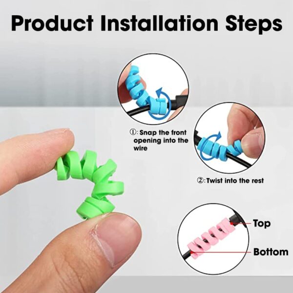 Sounce 25 Pcs Spiral Cable Protectors - Image 3