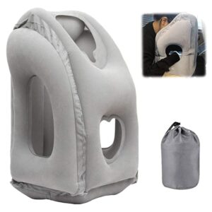 Inflatable Travel Pillow, Inflatable Neck Air Pillow for Sleeping, Support Head, Chin, Neck