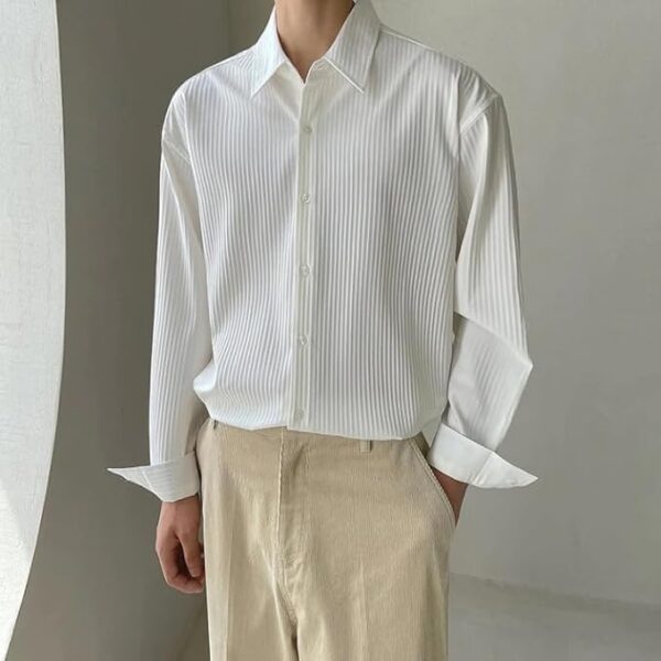 GRECIILOOKS Shirt for Men | Mens Casual Shirt | Men Stylish Shirt | Men Popcorn Shirt | Men's Regular Fit | Men Formal Shirt | Men's Solid Slim Fit - Image 3
