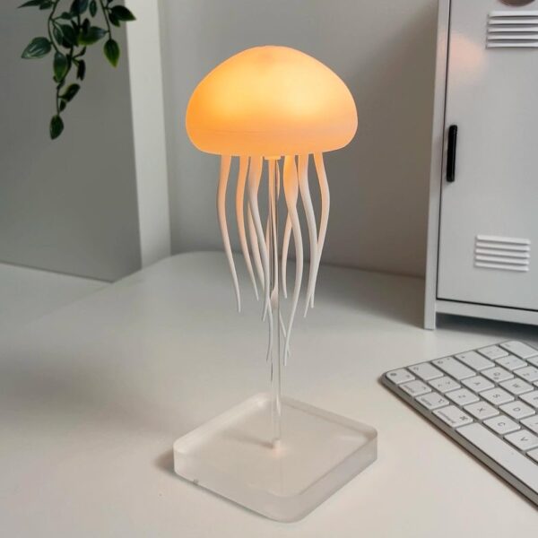 IMNISHNAY Jellyfish Baby LED Night Light – 7-Color Changing Lamp for Kids, Baby Room Decor, Aesthetic Gifts for Girls, Boys , Friends & Ocean Lovers Night Lamps ( Hanging + Base ) (Jelly Fish)