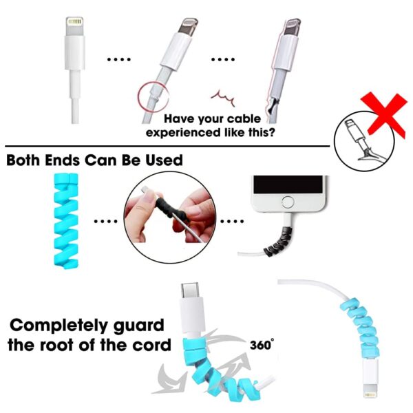 Sounce 25 Pcs Spiral Cable Protectors - Image 2