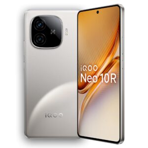 iQOO Neo 10R 5G (Moonknight Titanium, 12GB RAM, 256GB Storage) | Snapdragon 8s Gen 3 Processor | India's Slimmest 6400mAh Battery Smartphone | Segment's Most Stable 90FPS for 5 Hour