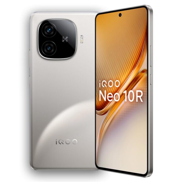 iQOO Neo 10R 5G (Moonknight Titanium, 12GB RAM, 256GB Storage) | Snapdragon 8s Gen 3 Processor | India's Slimmest 6400mAh Battery Smartphone | Segment's Most Stable 90FPS for 5 Hour
