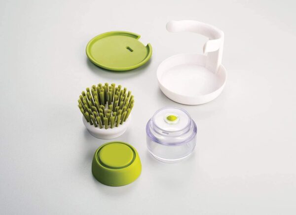 Cleaning Brush with Soap Dispenser for Kitchen, Sink, Dish Washer with Storage Stand|Plastic Cleaning Brush with soap - Image 8