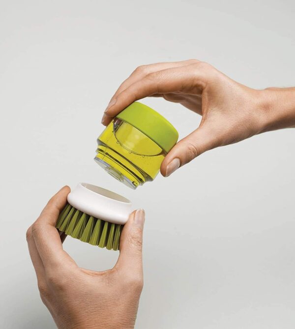Cleaning Brush with Soap Dispenser for Kitchen, Sink, Dish Washer with Storage Stand|Plastic Cleaning Brush with soap - Image 9