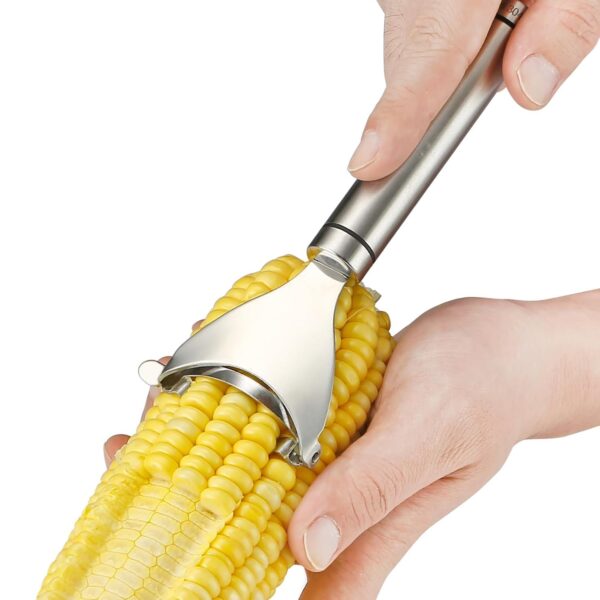 Corn Peeler Stainless Steel Corn Cob Stripper Tool Corn Thresher from The Cob - Image 8