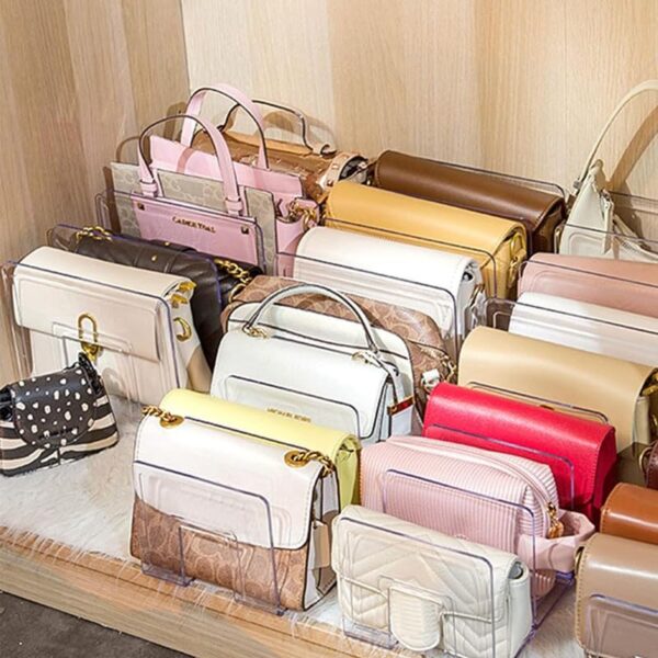 Purse Organiser Bag Stand Acrylic Organizer book stand - Image 9