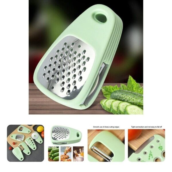 Multipurpose Kitchen Gadgets Set 6 Pieces, Space Saving Cooking Tools- Grater, - Image 3