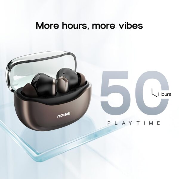 Noise Newly Launched Buds VS601 in-Ear Truly Wireless Earbuds with 50H of Playtime, Transparent case lid, Quad mic ENC, Dual Device Pairing, 10mm Driver, BT v5.3 (Copper Brown) - Image 5