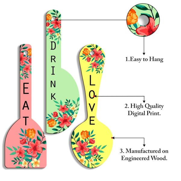 Sehaz Artworks Wall Decor Items for Bedroom | Home Decor Items for Living Room | Kitchen Hanging Decor | Kitchen Decor Items | Kitchen Wall Hanging - Spoon-0009 - Image 5
