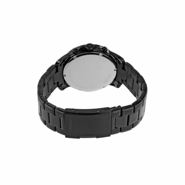 Fossil Men Stainless Steel Grant Chronograph Analog Black Dial Watch - Fs4832, Band Color-Black - Image 3