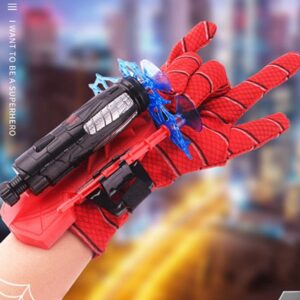 Spider-Man web shooter toy for kids with foam darts – multicolor