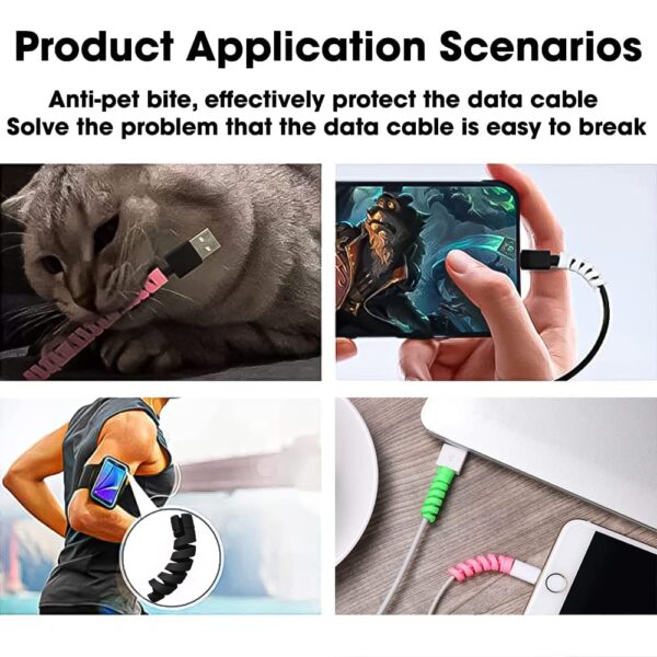 Sounce 25 Pcs Spiral Cable Protectors - Image 4