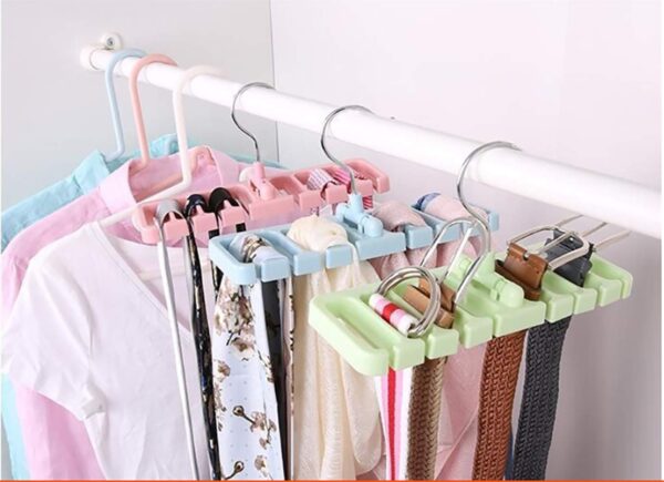 Multipurpose Belt Hangers For Wardrobe, Hanging Organizer - Image 3