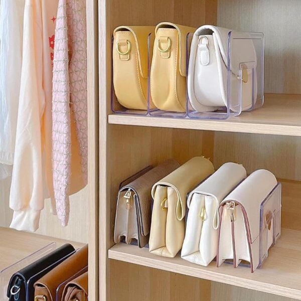 Purse Organiser Bag Stand Acrylic Organizer book stand - Image 4