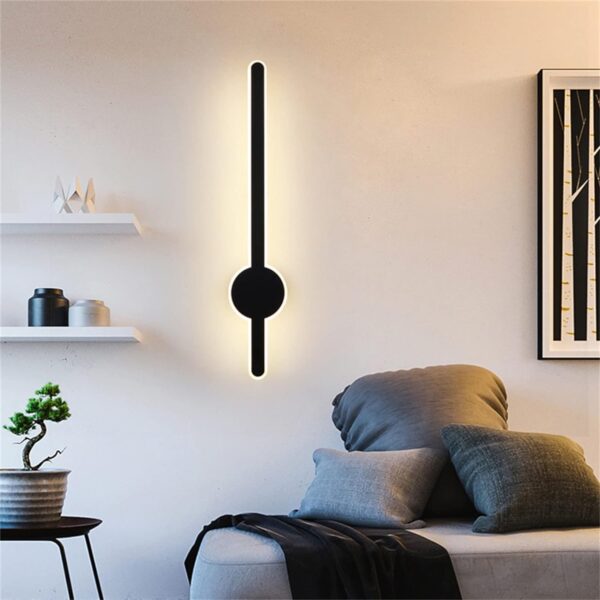 Lamper Pack of 2 LED Sword Light Behind Black Golden Luxurious Acrylic Wall Lighting | Soft & Bright LED Warm White Lighting Fixtures for Bedroom, Living, Drawing, Kids Room & Bathroom 24Watt 18 Inch - Image 5