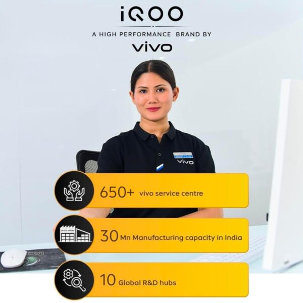 iQOO Neo 10R 5G (Moonknight Titanium, 12GB RAM, 256GB Storage) | Snapdragon 8s Gen 3 Processor | India's Slimmest 6400mAh Battery Smartphone | Segment's Most Stable 90FPS for 5 Hour - Image 5