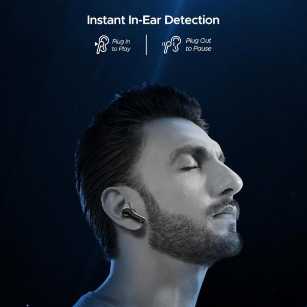 boAt Nirvana Space, 360º Spatial Audio, Active Noise Cancellation (~32dB), 100Hrs Battery,4Mics ENx, Fast Charge, v5.3 Bluetooth Earbuds, TWS Ear Buds Wireless Earphones with mic (Cosmic Black) - Image 13