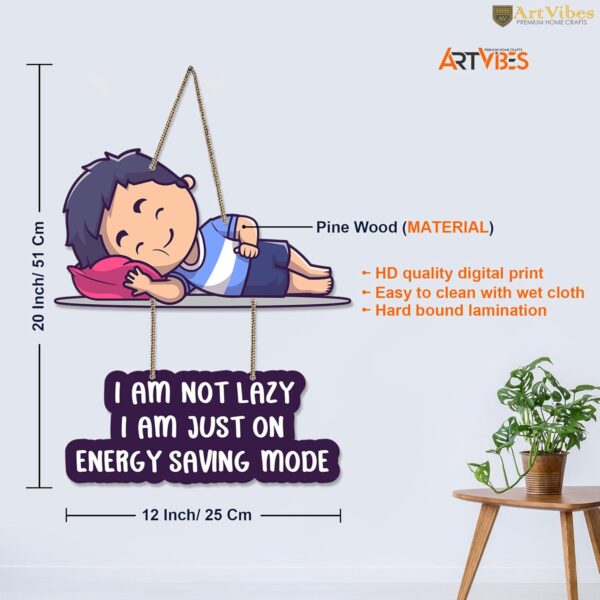Artvibes Funny Quotes Wooden Wall Hanging with Quote for Home Decor | Office | Gifts | Living Room | Bedroom | Wooden Decorative Items | Modern Decoration | Artworks Wall Hangings - Image 7