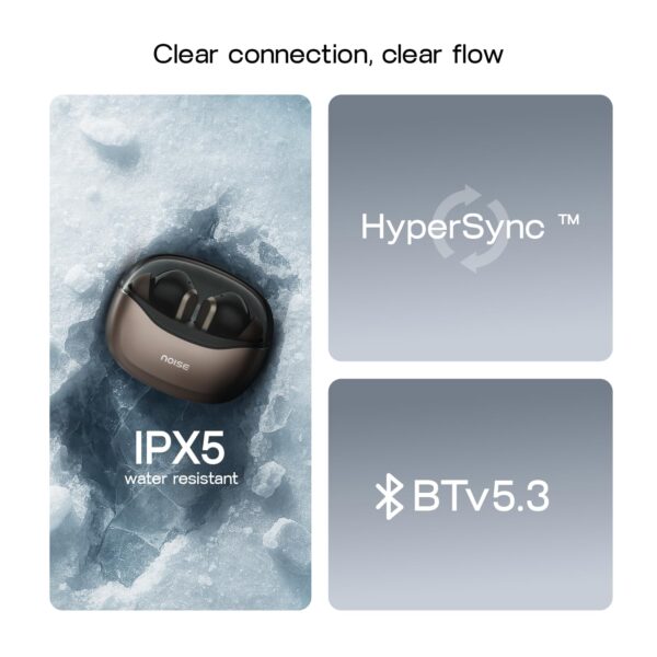 Noise Newly Launched Buds VS601 in-Ear Truly Wireless Earbuds with 50H of Playtime, Transparent case lid, Quad mic ENC, Dual Device Pairing, 10mm Driver, BT v5.3 (Copper Brown) - Image 11