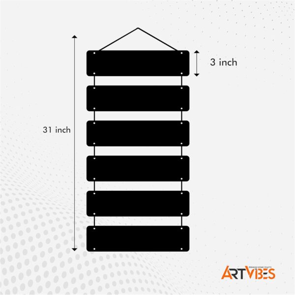 Artvibes Decorative Wall Hanging Decoration item for Kitchen | Bedroom| Kitchen Quotes items | Wall Art For Hall | Mdf Wall Hanger, Set of 6(WH_3265N),Engineered Wood - Image 2