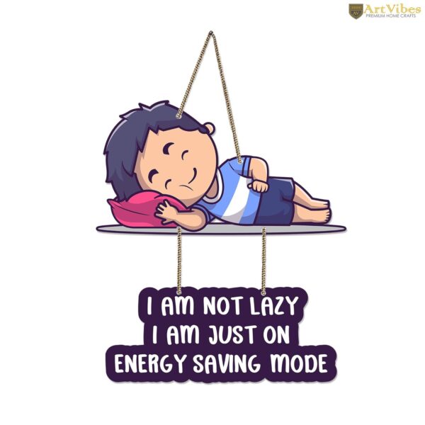 Artvibes Funny Quotes Wooden Wall Hanging with Quote for Home Decor | Office | Gifts | Living Room | Bedroom | Wooden Decorative Items | Modern Decoration | Artworks Wall Hangings - Image 2