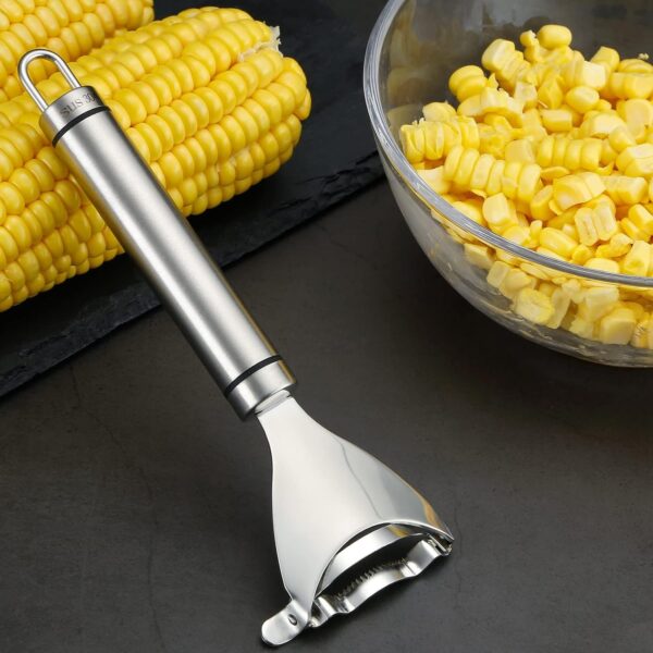 Corn Peeler Stainless Steel Corn Cob Stripper Tool Corn Thresher from The Cob - Image 5