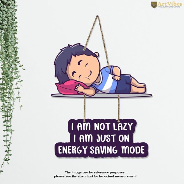 Artvibes Funny Quotes Wooden Wall Hanging with Quote for Home Decor | Office | Gifts | Living Room | Bedroom | Wooden Decorative Items | Modern Decoration | Artworks Wall Hangings - Image 3