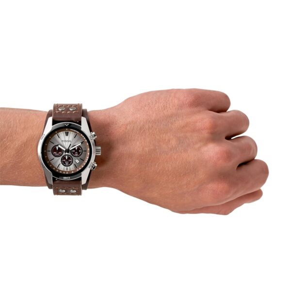 Fossil Cuff Chronograph White Dial Men's Watch-CH2565 - Image 3