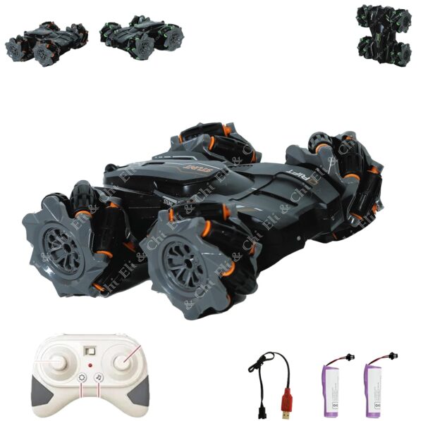 4 Wheel Drive Double Sided RC Stunt Toy Car: Drift Toy for Kids - Remote Control Racing, 360° Rotation