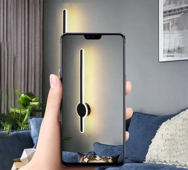 Lamper Pack of 2 LED Sword Light Behind Black Golden Luxurious Acrylic Wall Lighting | Soft & Bright LED Warm White Lighting Fixtures for Bedroom, Living, Drawing, Kids Room & Bathroom 24Watt 18 Inch - Image 7
