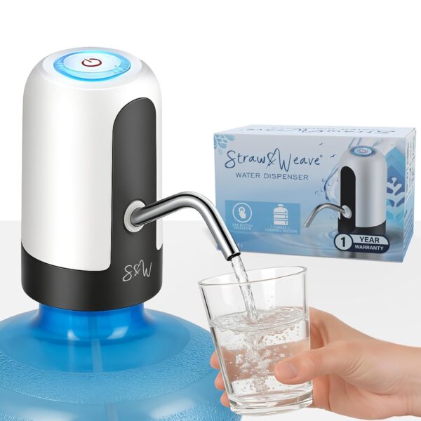 Automatic Water Dispenser Pump for 20 Litre Bottle | Portable USB Rechargeable Water Pump Dispenser for Home, Office & Outdoors | Water Can Pump for 20 Litre | Water Can Dispenser | 1 Year Warranty