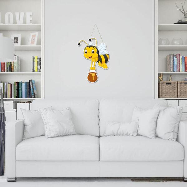 Artvibes Honey Bee Wall Hanger for Home Decor | Office | Gifts | Bedroom | Wall Decorative Items for Living Room | Door Hanging | Modern Decoration Items | Artworks Wall Hangings - Image 4