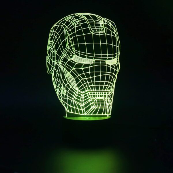 3D Illusion Iron Man534 Acrylic Led Lamp With 7 Color Changing Light - Image 4