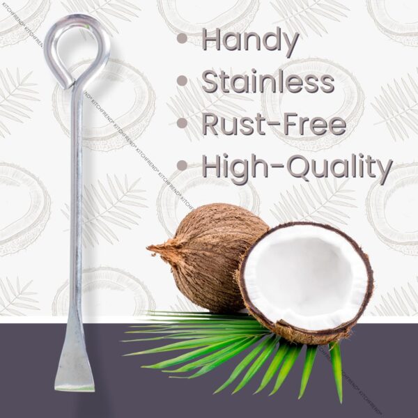 Coconut Grater Stainless Steel Rod - Coconut White Remover from Sheel - Image 3