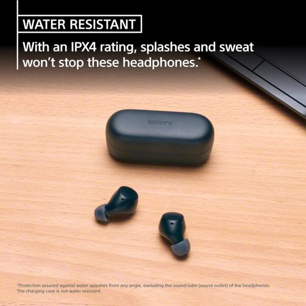 Sony WF-C510 Truly Wireless Bluetooth Earbuds with Mic, TWS, Up to 22 Hours Battery, in Ear, Ambient Sound Mode, Small and Comfortable, IPX4- Black - Image 8