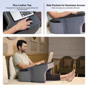 Portable FOVERA Lap Desk Pillow for Bed and Sofa Ergonomic lap desk pillow for laptop use on bed, sofa, or floor"