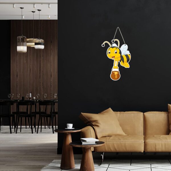 Artvibes Honey Bee Wall Hanger for Home Decor | Office | Gifts | Bedroom | Wall Decorative Items for Living Room | Door Hanging | Modern Decoration Items | Artworks Wall Hangings - Image 5