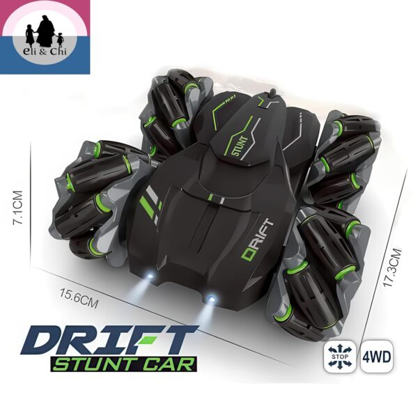 4 Wheel Drive Double Sided RC Stunt Toy Car: Drift Toy for Kids - Remote Control Racing, 360° Rotation - Image 5