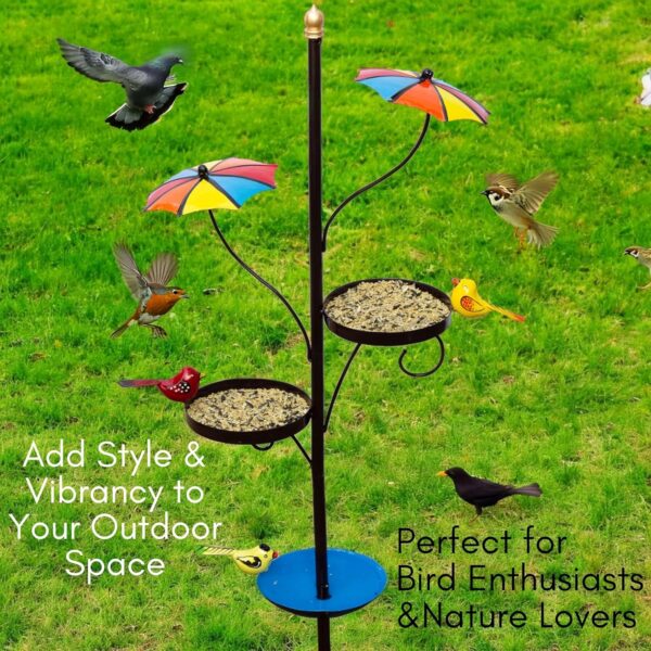 Outdoor Bird Feeder with Water Bowl & Two Seed Trays, - Image 4