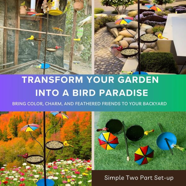 Outdoor Bird Feeder with Water Bowl & Two Seed Trays, - Image 5