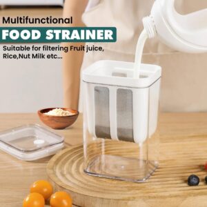 Curd Yogurt Filter Strainer | Tested 1100ml Capacity BPA-Free Greek Yoghurt Strainer | Create Thick Greek Yogurt, Cheese & Juices | Sturdy Kitchen Filter