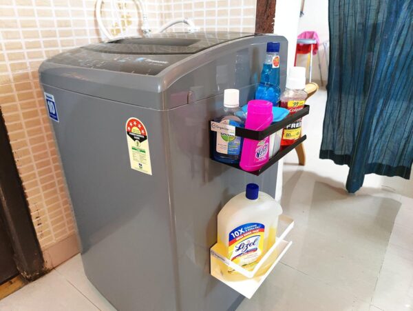 Small Kitchen Storage Solution Magnetic Corner Shelf - Image 6